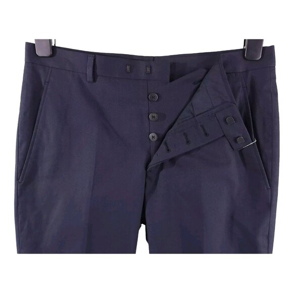 Jil Sander by RAF Simons Tailor Made Trousers 44 US M Navy Cotton Stretch Pant - Picture 4 of 7
